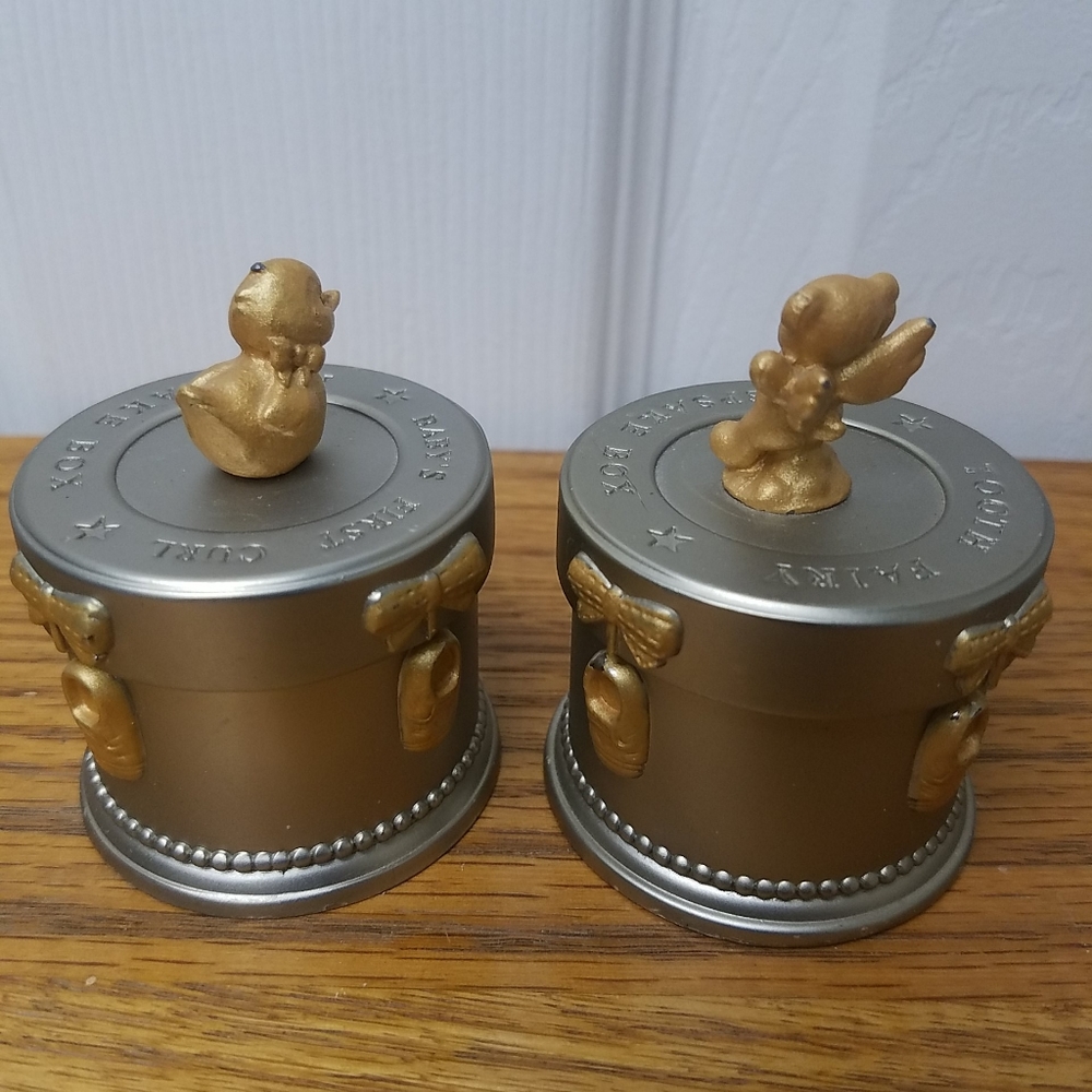 My First Tooth & My First Curl Keepsake Boxes RARE - Picture 2 of 11